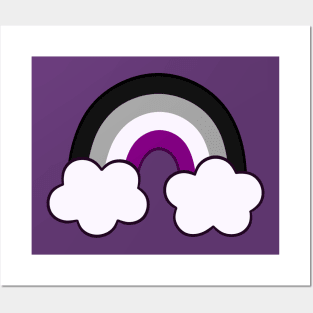 Asexual rainbow Posters and Art